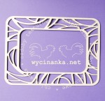 ramka prostokątna - AŻUROWE RÓŻE