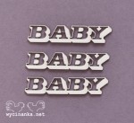 ALBUM RODZINNY - napisy "BABY", 3 szt.