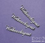 word "Weinachtspost", 3 pcs.