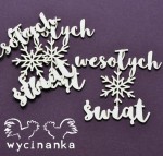 VERY MERRY - napisy "wesołych świąt"