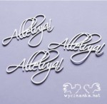 napisy Alleluja!, wz. 3, 3 szt.