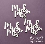 MR&MRS - napisy "Mr & Mrs"