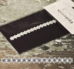 VERY MERRY - "border z płatkami śniegu", stempel gumowy