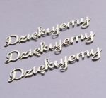 napis "Dziękujemy", 3 szt.