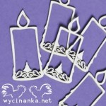 CHRISTMAS NOSTALGY - świeczki, 6 cm