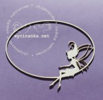 owalna ramka z wróżką