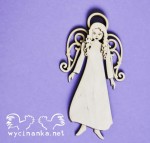 anioł, wzór 1, sklejka 3mm