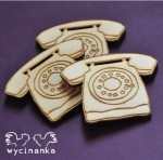 VINTAGE OFFICE - telefony, sklejka 3 mm