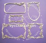 ART NOUVEAU - zestaw pięciu ramek