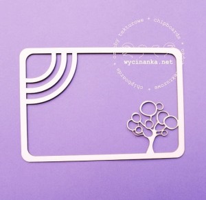 ramka ze stylizowanym drzewem