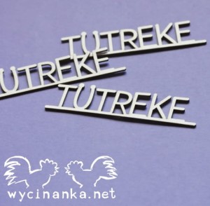 napis "TÜTREKE" EE, 3 szt.