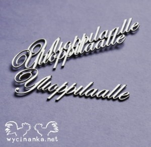 napisy "Ylioppilaalle" FI, wz.1, 3 szt.