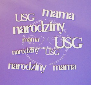 zestaw napisów "narodziny"