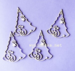 choinki z ornamentem, wzór2