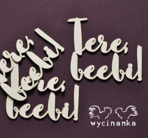 napis "Tere,beebi!" EE, 3 szt.