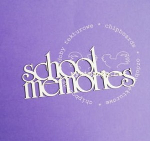 napis "school memories"