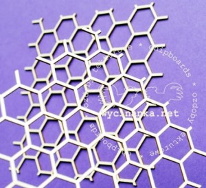 tła "plaster miodu" - oczka duże