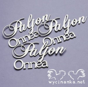 napisy "Paljon Onnea" FI, wz.5, 3 szt.