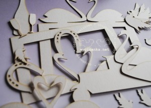 zestaw wycinanek "WESELE"