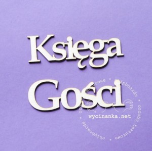 napis "Księga Gości" wz 3