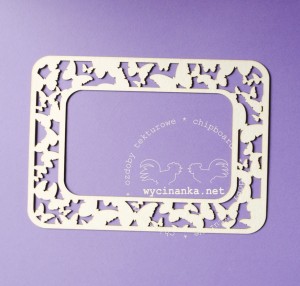 ramka prostokątna - MOTYLE
