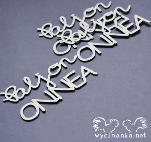 napisy "Paljon Onnea" FI, wz.6, 3 szt.