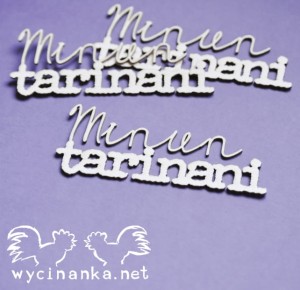 napisy "Minun tarinani", 3 szt.