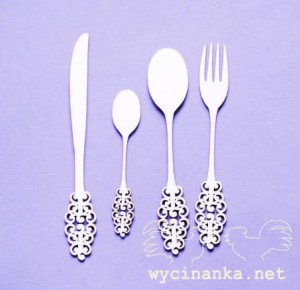sztućce retro