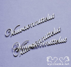 napisy "Vauvaonnittelut " FI, 3 szt.