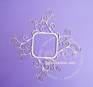 ramka z zawijasami, wzór 3