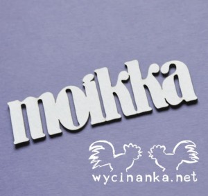 napisy "moikka" FI, 3 szt.