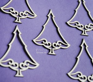 choinki, wzór 5,   5 szt.