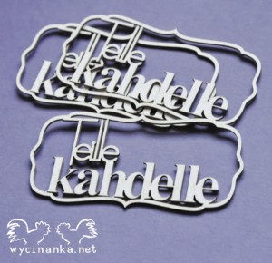 napisy "Teille kahdelle" FI, 3 szt.