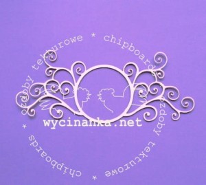 ramka z zawijasami, wzór 1