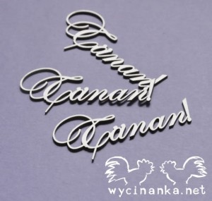 napis "TÄNAN" EE, 3 szt.