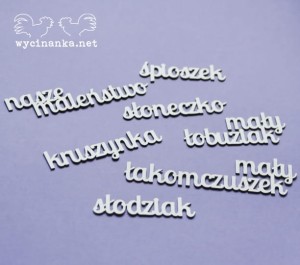 zestaw napisów NASZE MALEŃSTWO