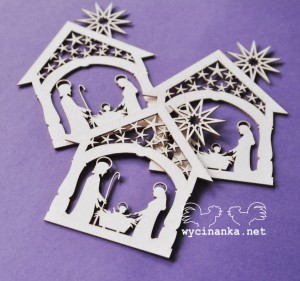 szopki świąteczne, 3 szt.