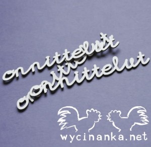 napisy "onnittelut" FI, wz.4, 3 szt.