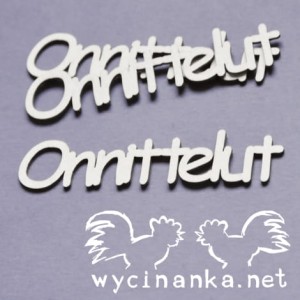 napisy "Onnittelut" FI, wz.3, 3 szt.