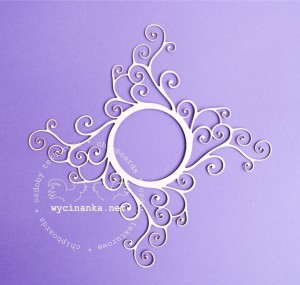 ramka z zawijasami, wzór 2