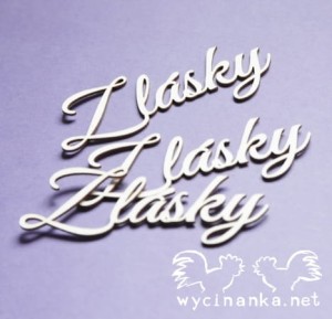 napis "Z lásky", 3 szt.