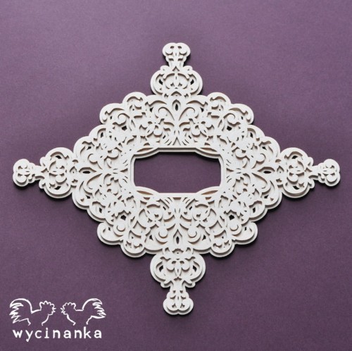 baroque barokowa ramka dwuwarstowa tekturki scrapbooking.JPG