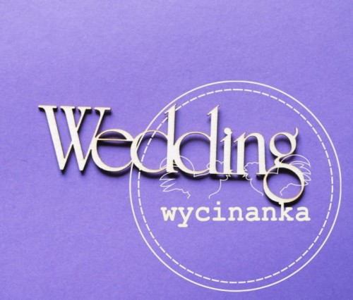 napis "Wedding"