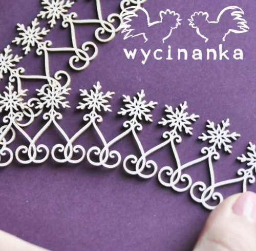  SNOWY EVENING - bordery / borders