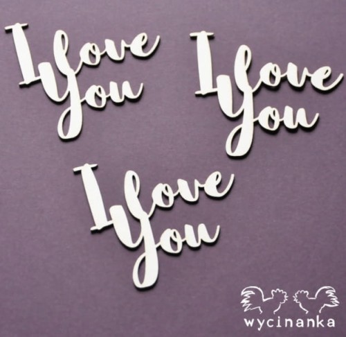 MR&MRS - napisy "I love you"