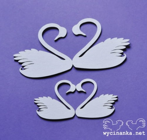 Tekturowe łabędzie