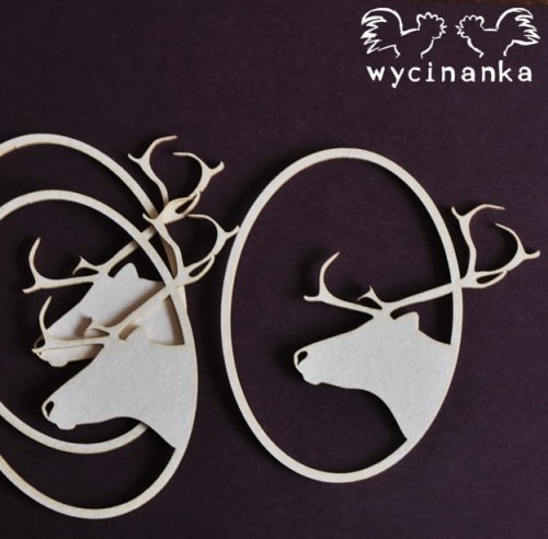 WINTER DOODLES - ramki z reniferami