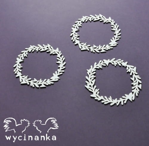 MR&MRS - wianki z małymi serduszkami