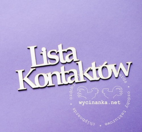 napis "Lista Kontaktów"