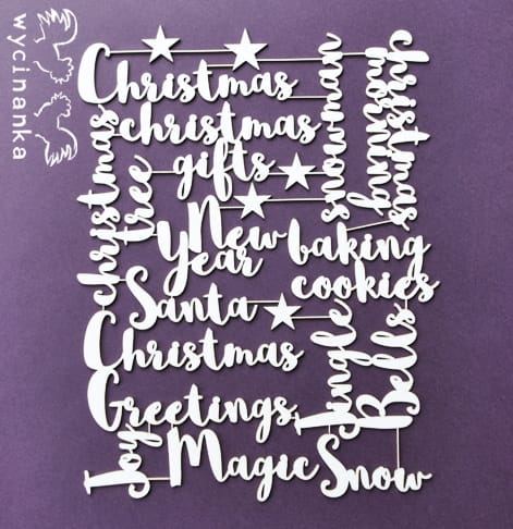 WINTER DOODLES - zestaw napisów